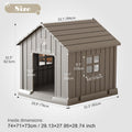 Waterproof Outdoor Dog House with Vent