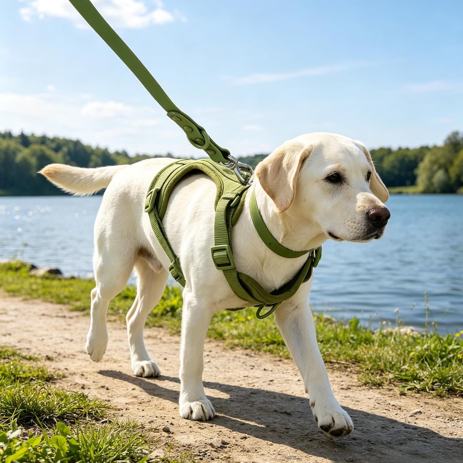 4 In 1 Dog Harness Leash Collar Set