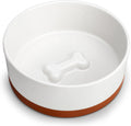 Weighted Lead-Free Ceramic Dog Bowl - Tip Proof & Dishwasher Safe