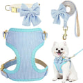 Adjustable Dog Harness Set With Bowtie
