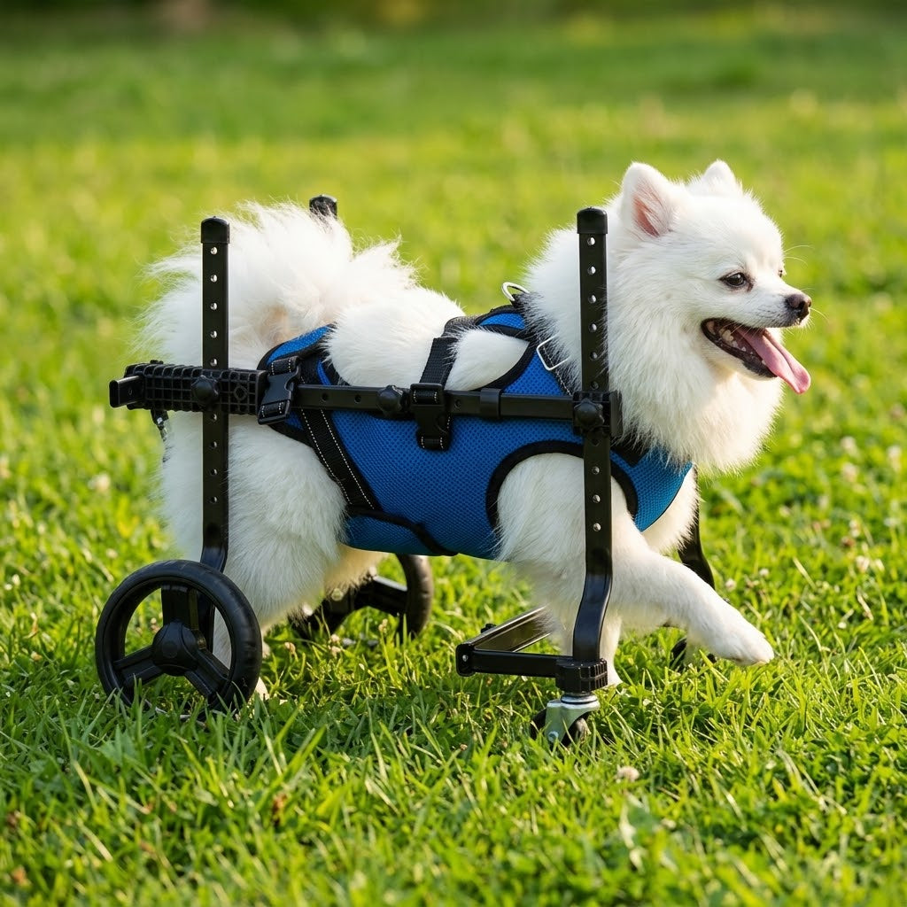 Adjustable dog wheelchair