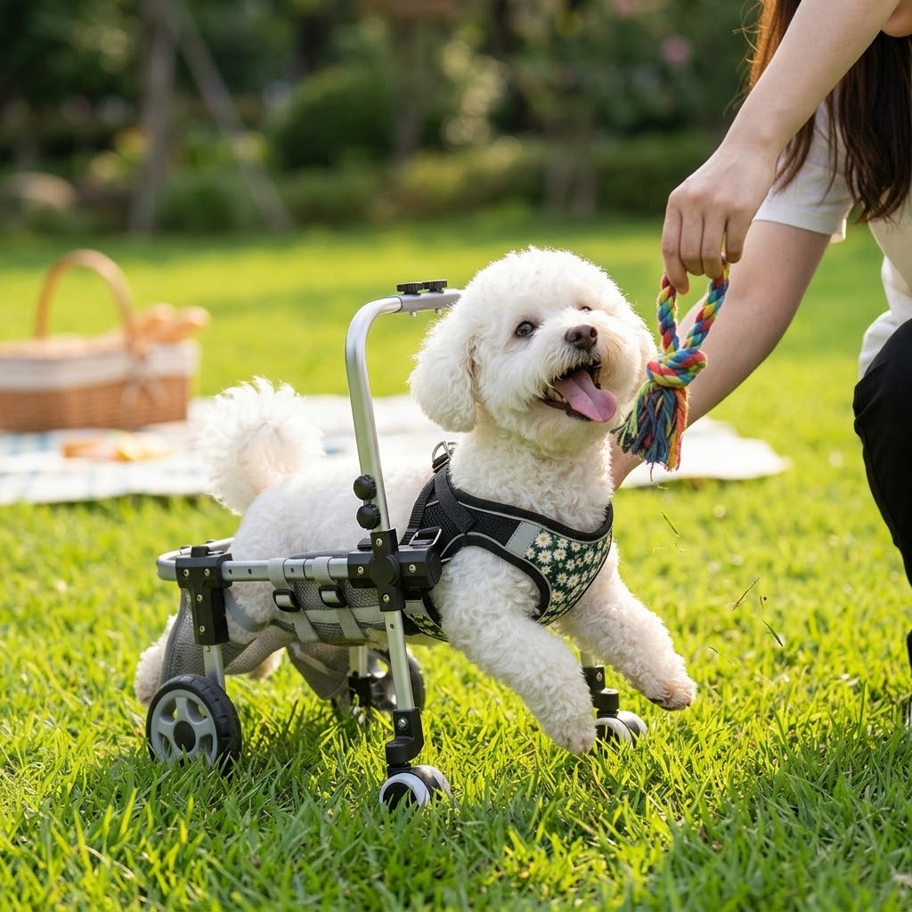 Adjustable dog wheelchair/1