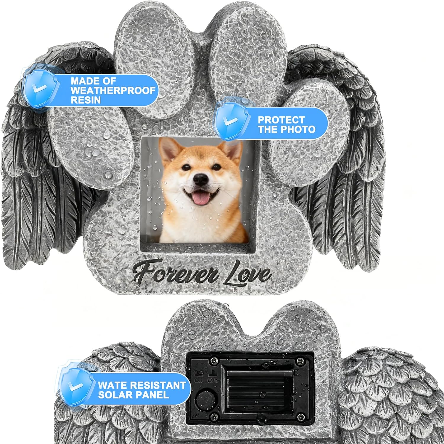 Angel Wings Grave Marker