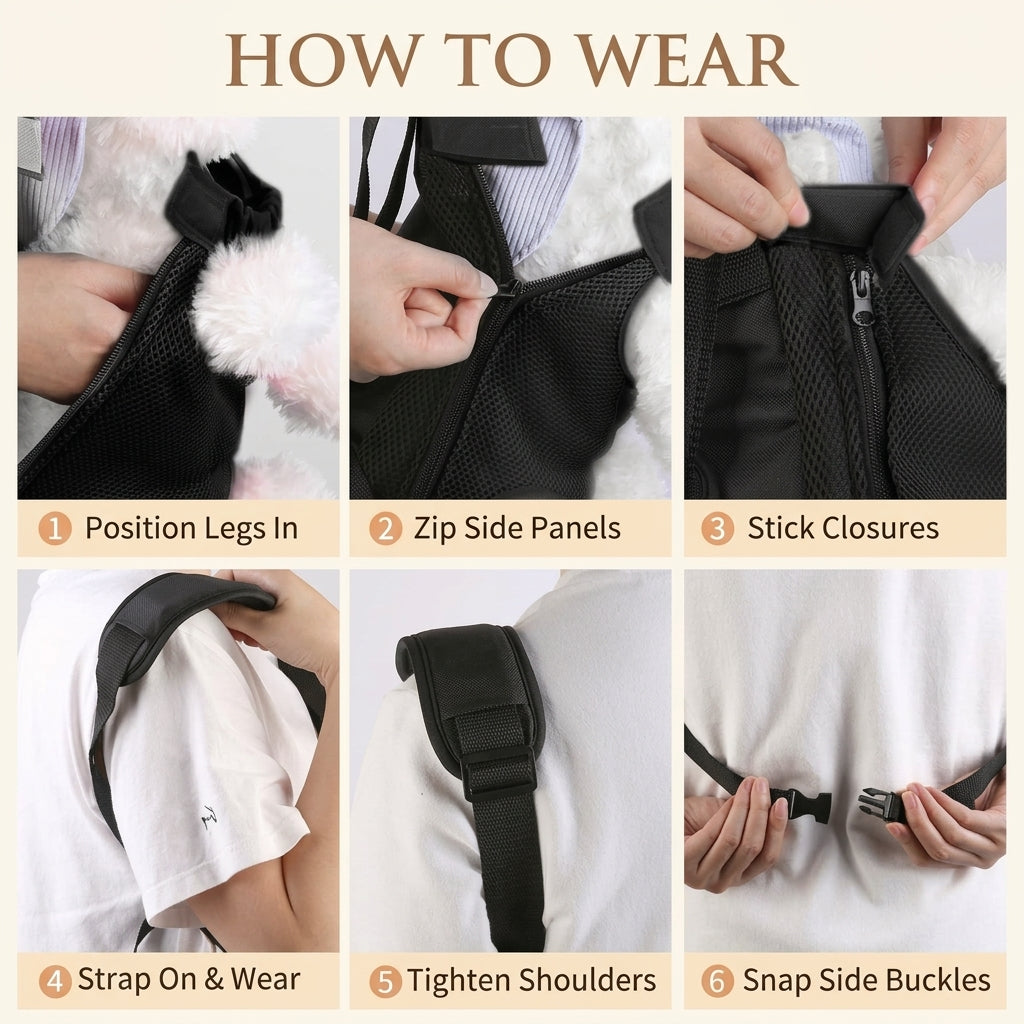 Breathable Mesh Dog Chest Carrier