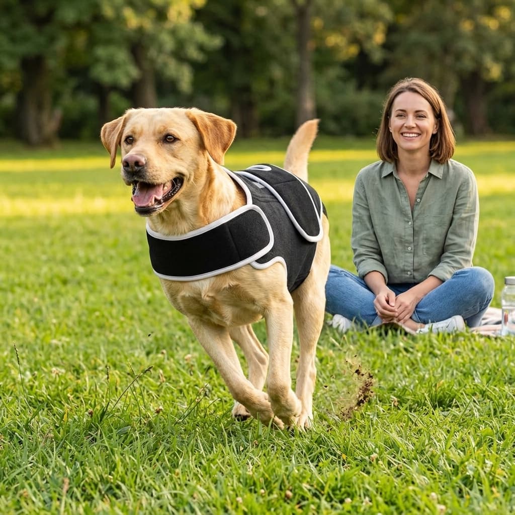 Breathable dog back brace