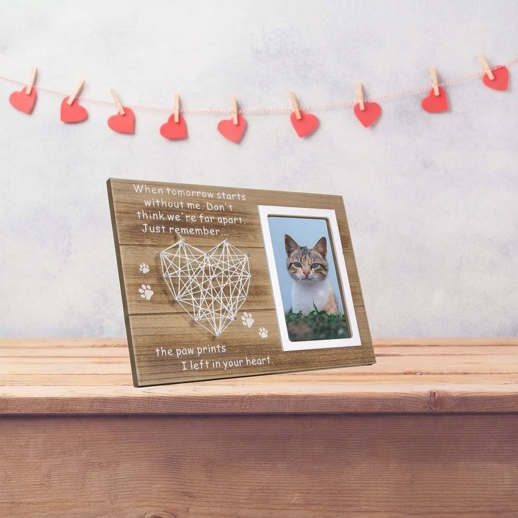 Cat memorial picture frame