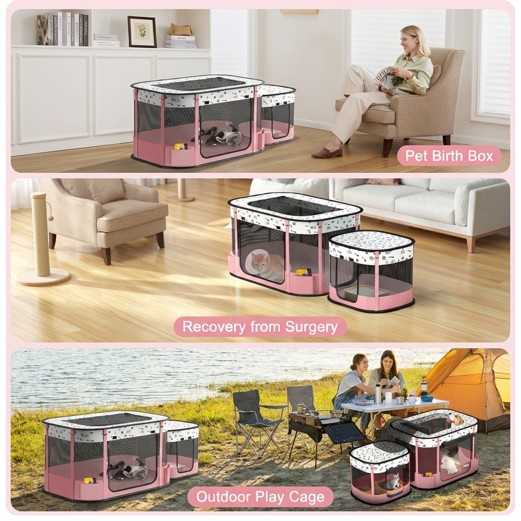 Cat playpen indoor
