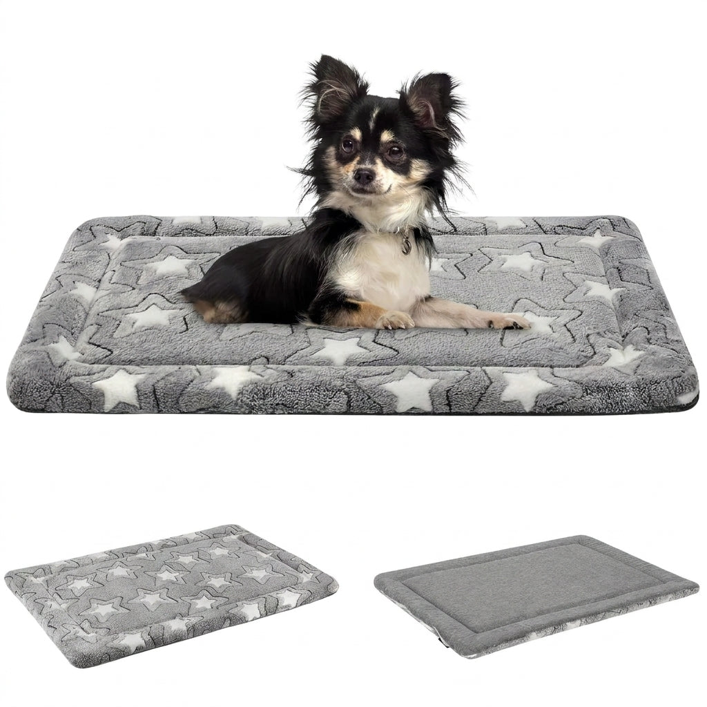Cotton cover memory foam dog bed