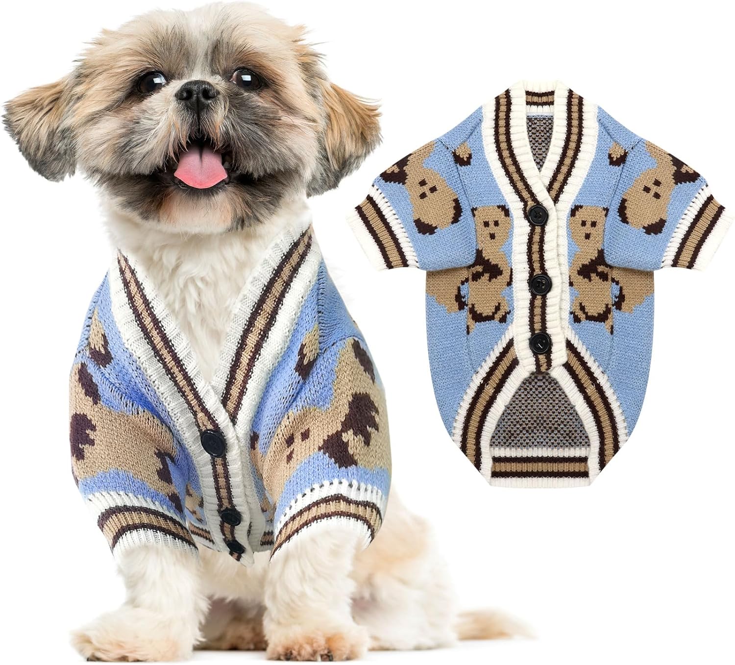 Cute Puppy Sweater For Small Medium Dogs
