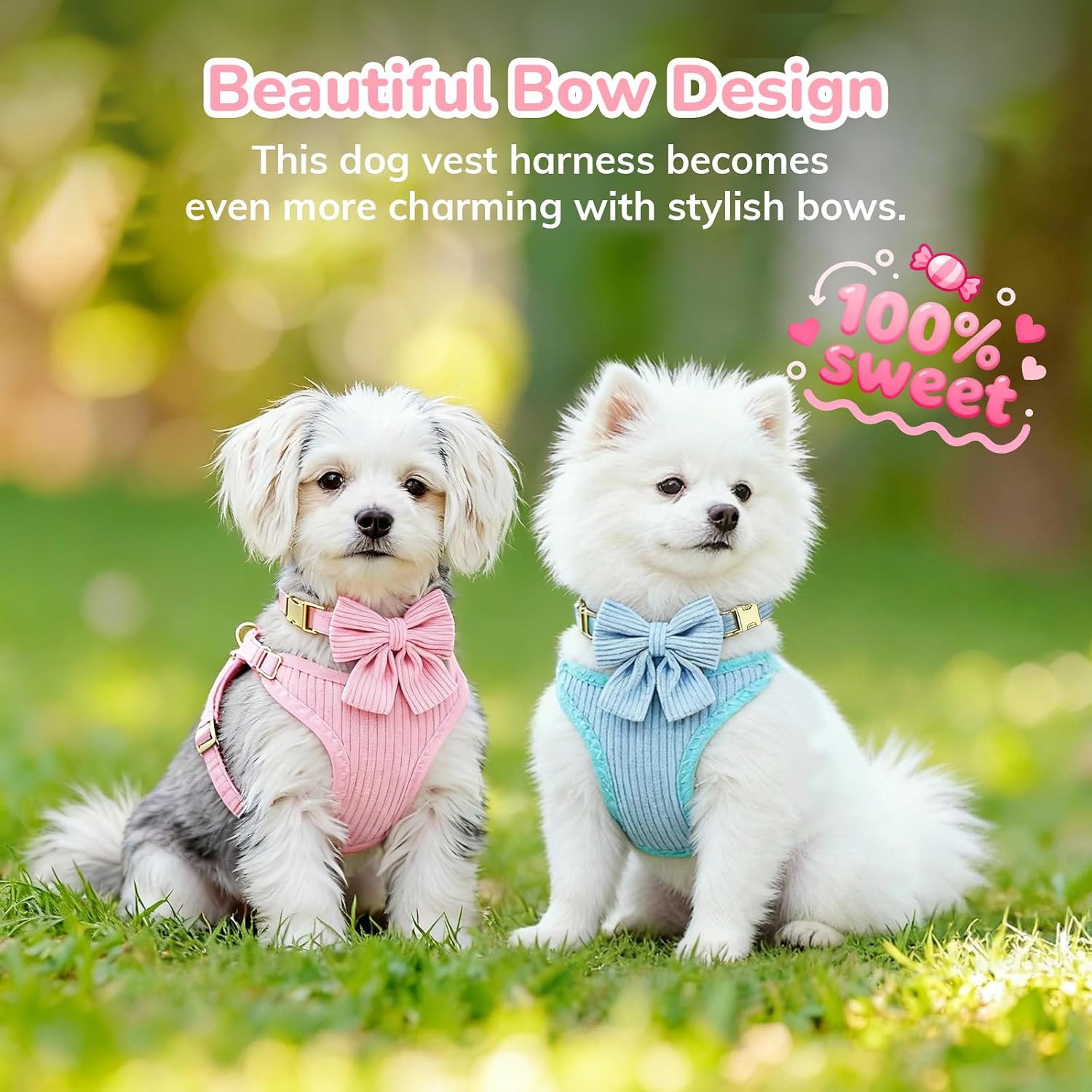 Dog Harness Collar And Leash Set
