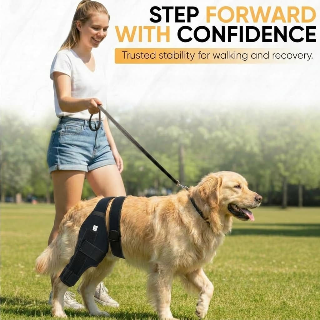 Dog brace for torn ACL