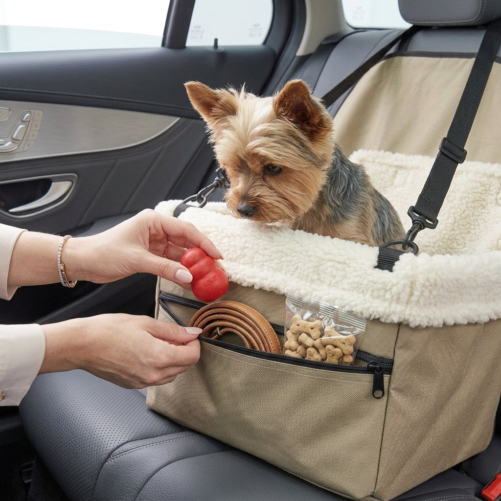 Dog car seat for front seat