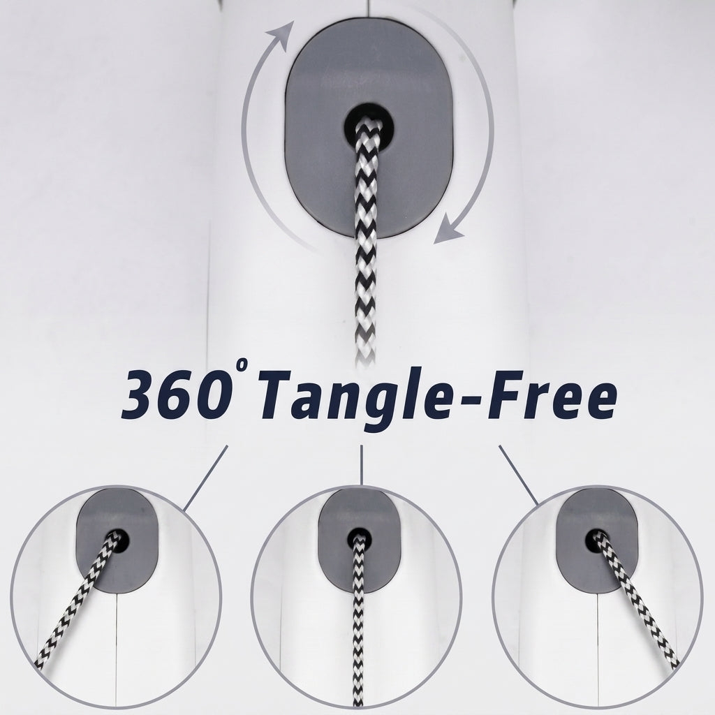 Dog leash with lock button