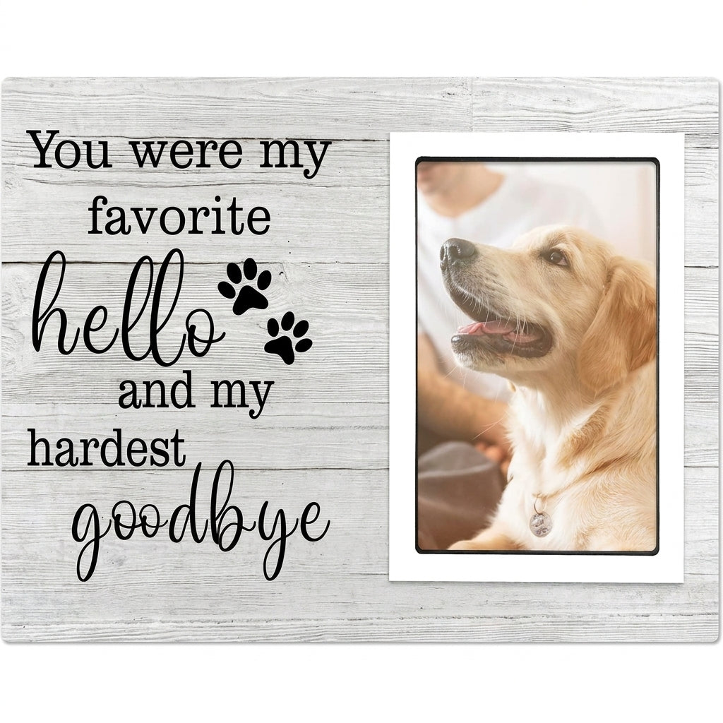 Dog memorial frame