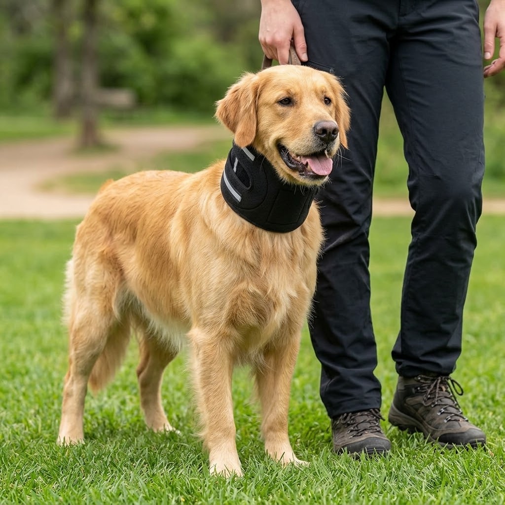 Dog neck collar for IVDD