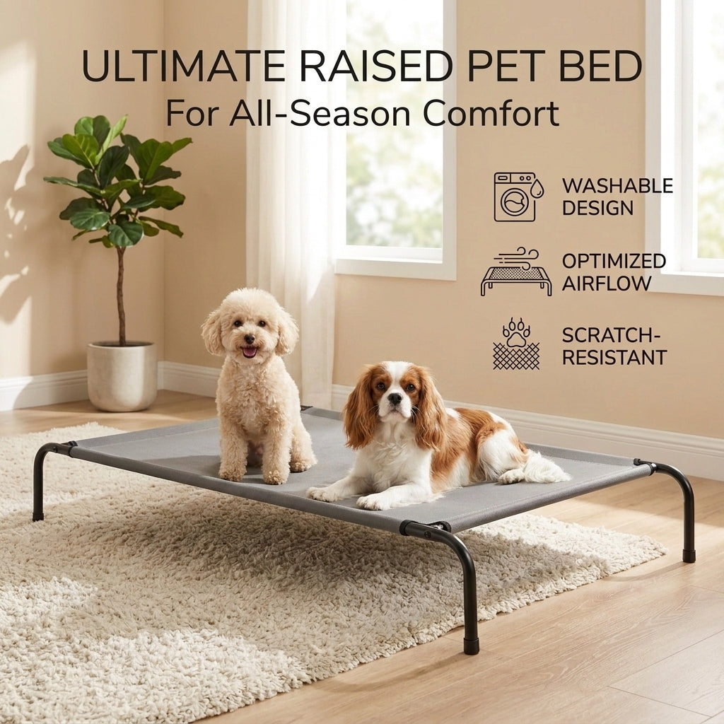 Elevated dog bed