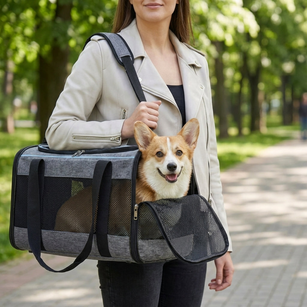 Escape proof cat carrier zipper