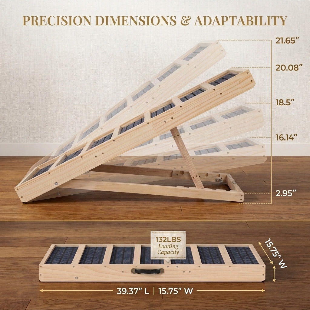 Folding pet ramp