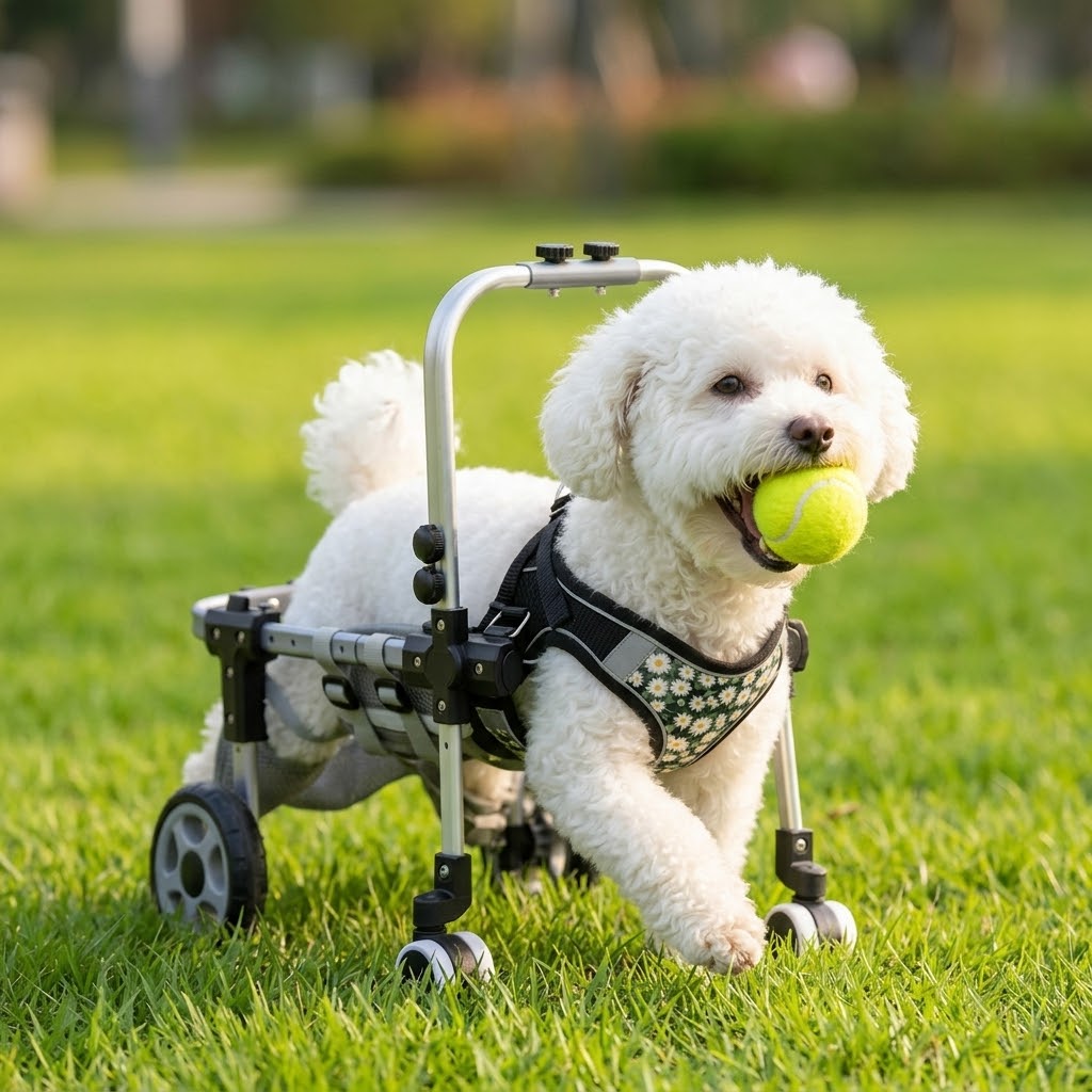 Lightweight dog wheelchair