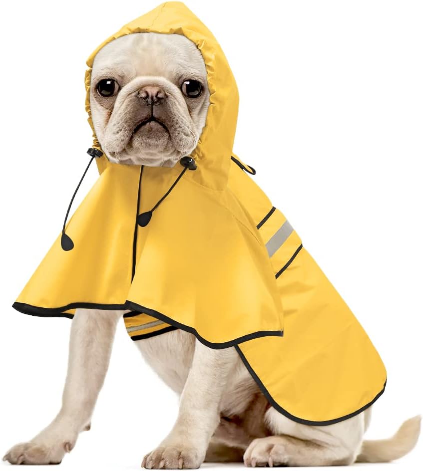 Packable dog raincoat for travel