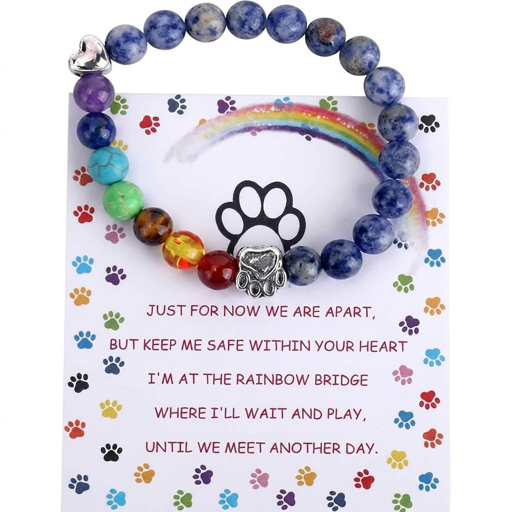 Pet loss sympathy gift bracelet