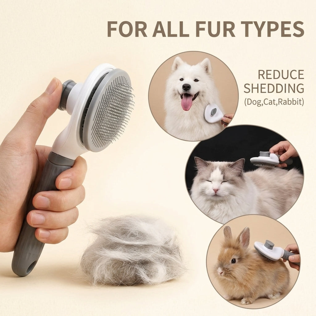 Pet massage brush