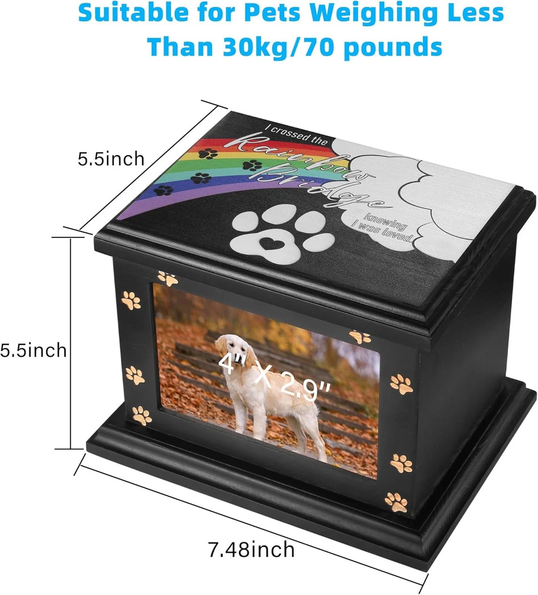 Pet memorial box