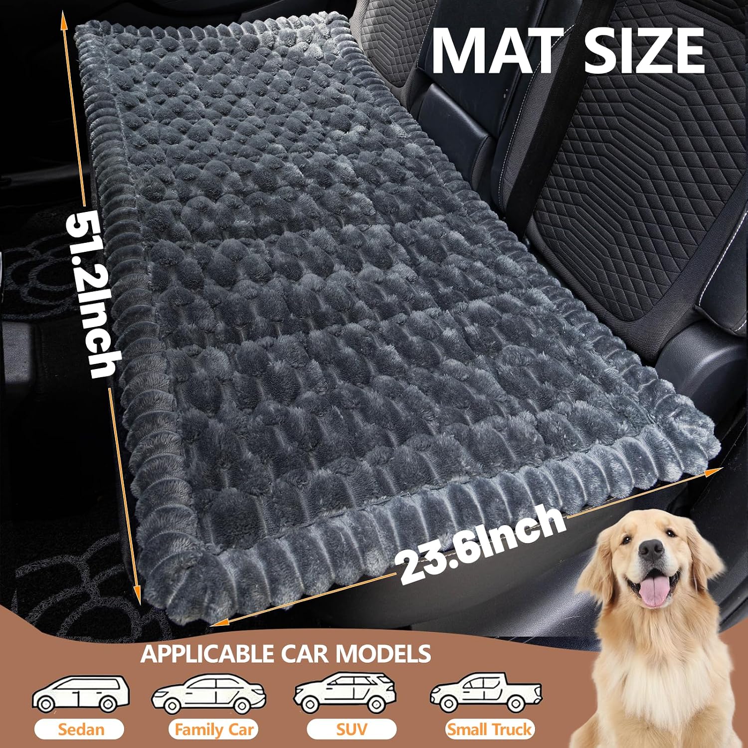 Plush Travel Dog Mat For Trucks

