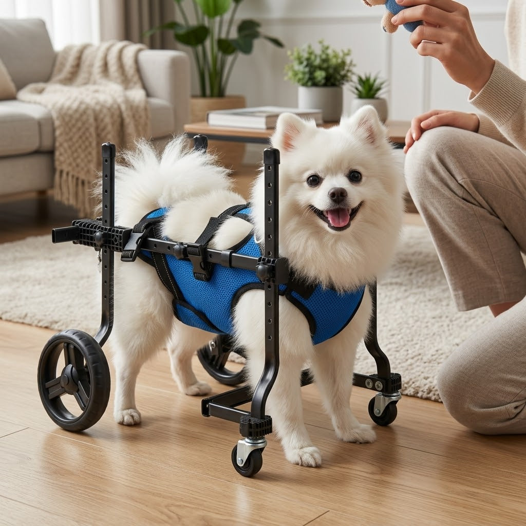 Portable dog wheelchair