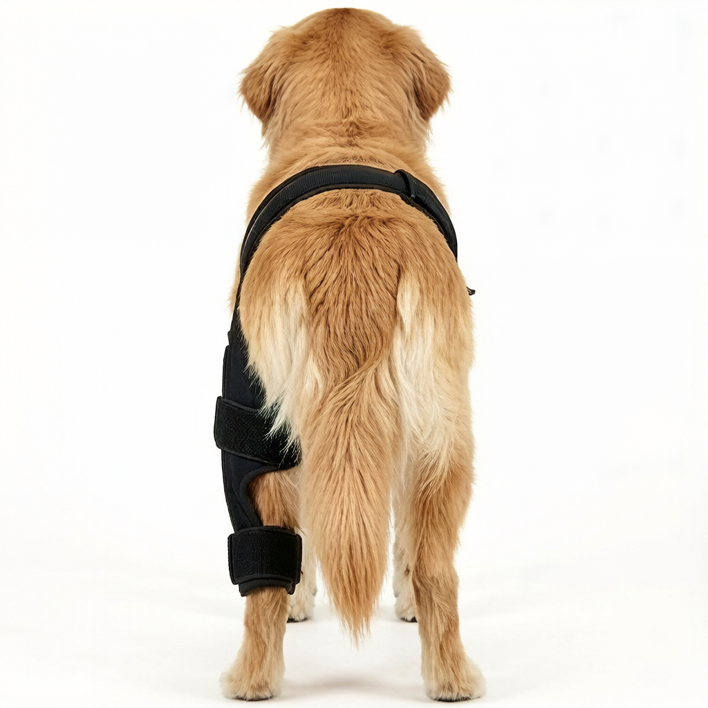 Post-surgery dog leg recovery