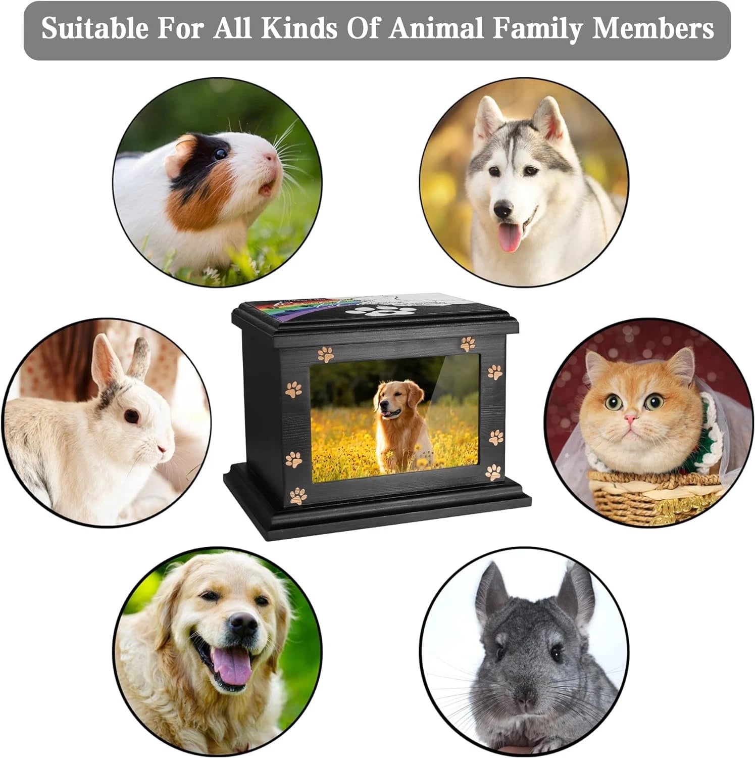 Rainbow bridge pet memorial box