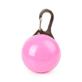 LED Dog Collar Light: Battery Clip-On Safety Pendant (Pink)