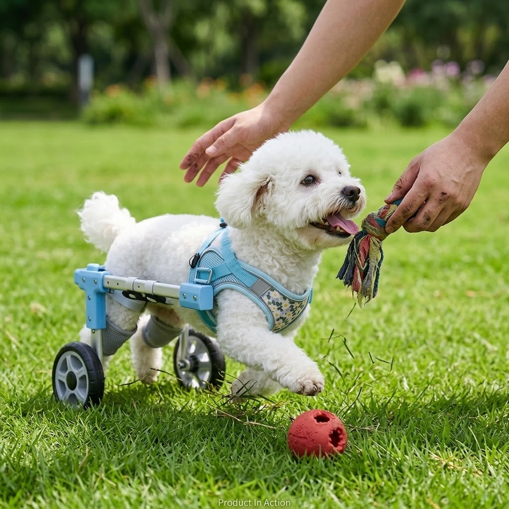 Silent dog wheelchair