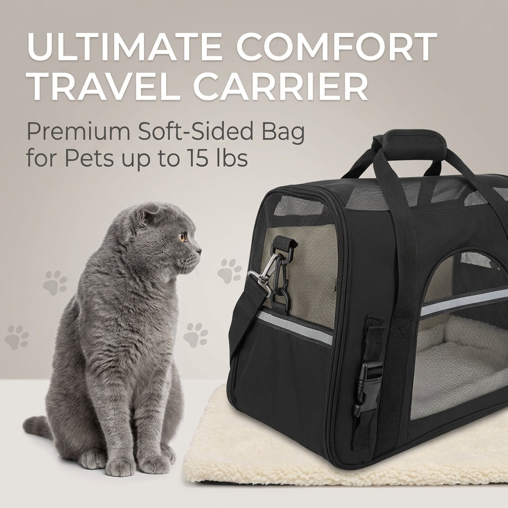 Soft pet carrier