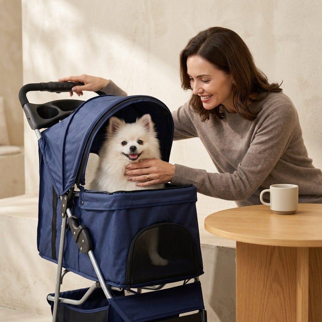 Stroller for recovering pets