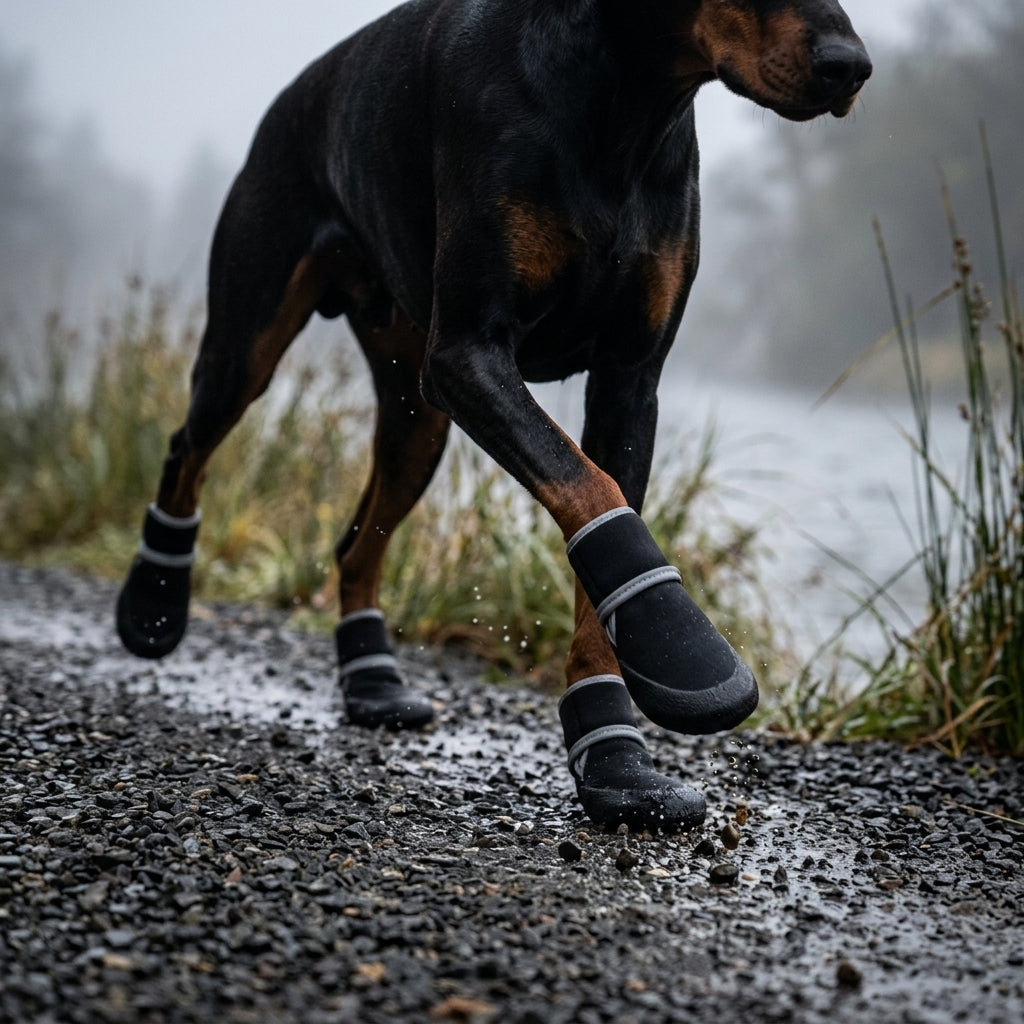 Warm waterproof dog paw protectors