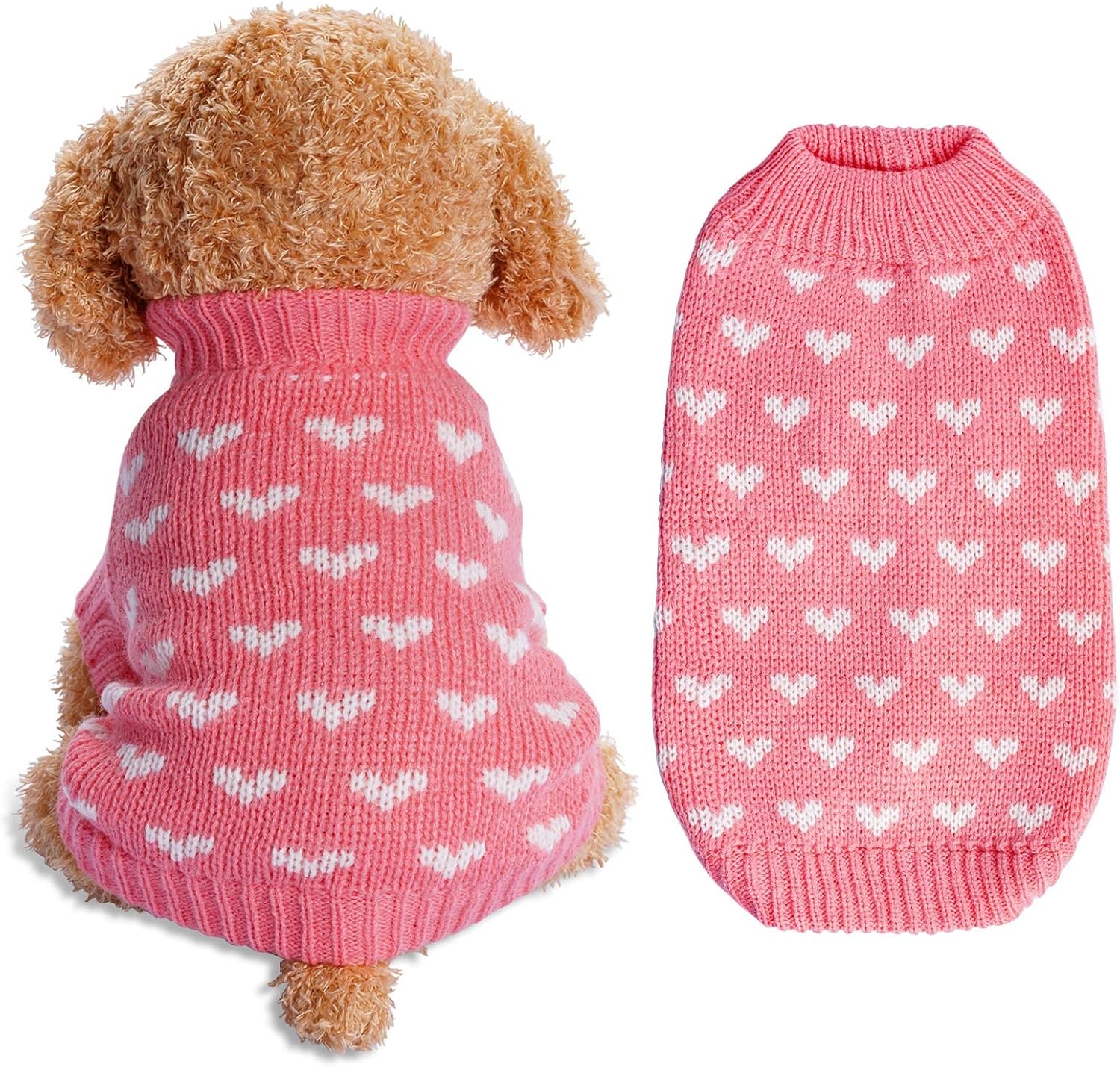 knit pullover sweater for puppies