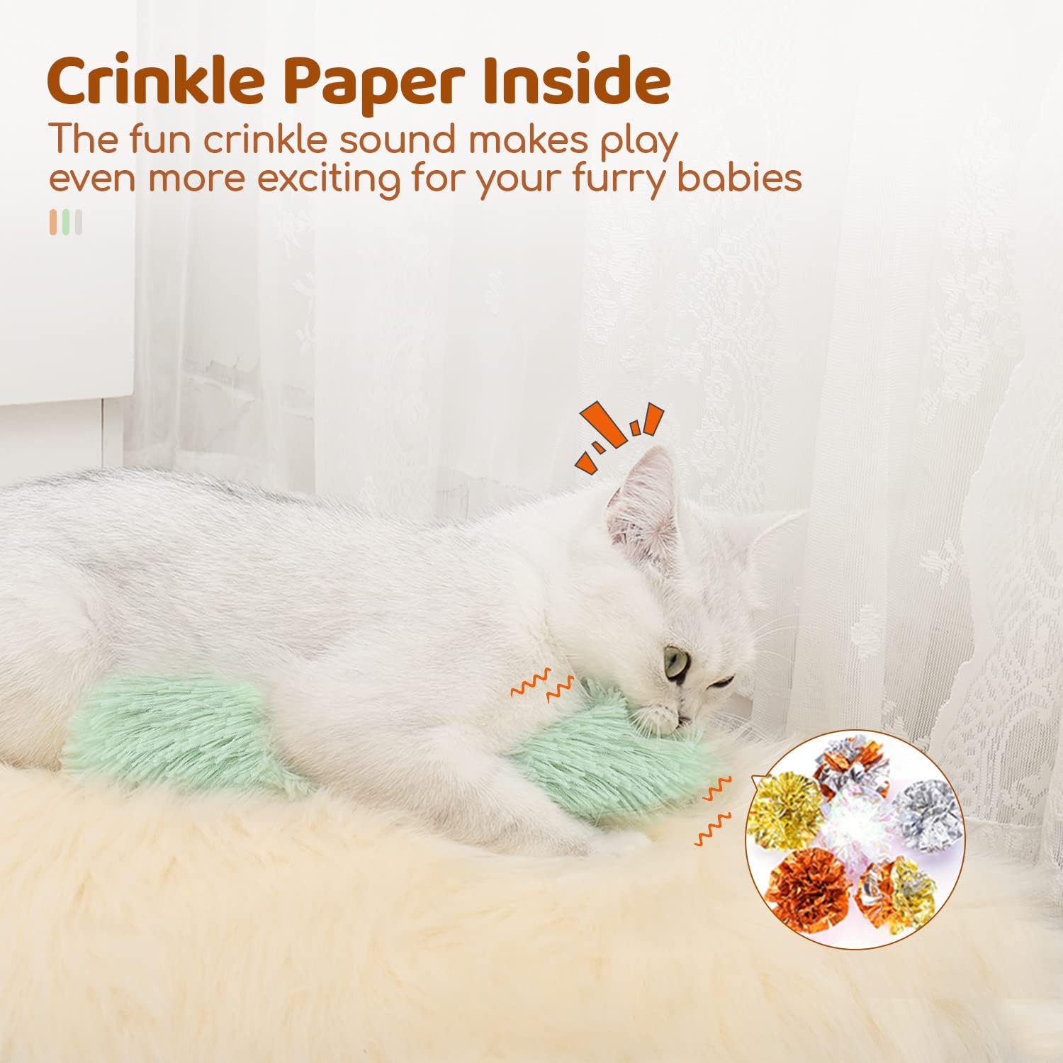 lightweight catnip kicker toy for kittens

