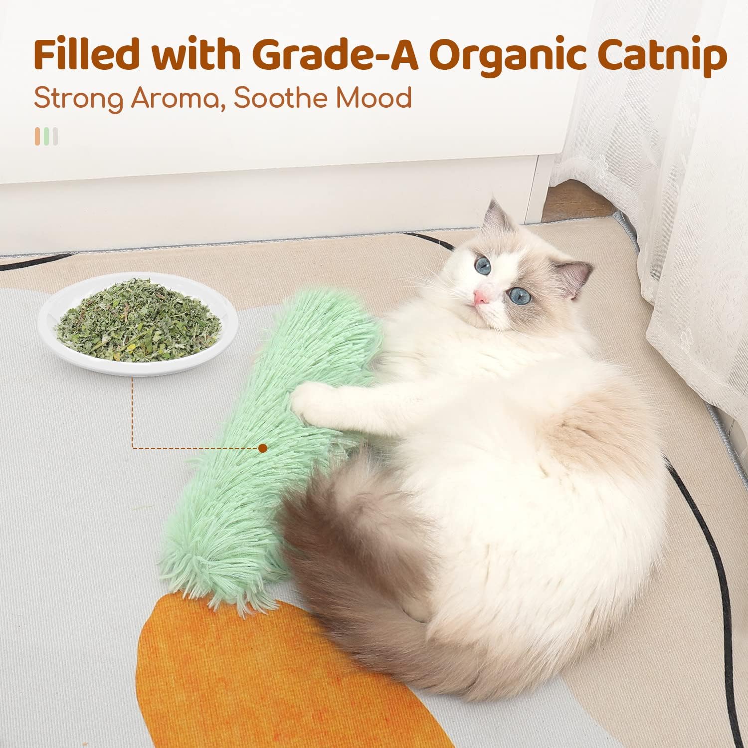 plush cat toys for boredom and anxiety