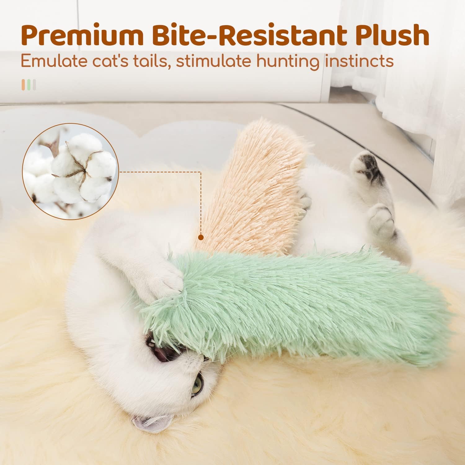 soft cotton catnip toys for indoor cats