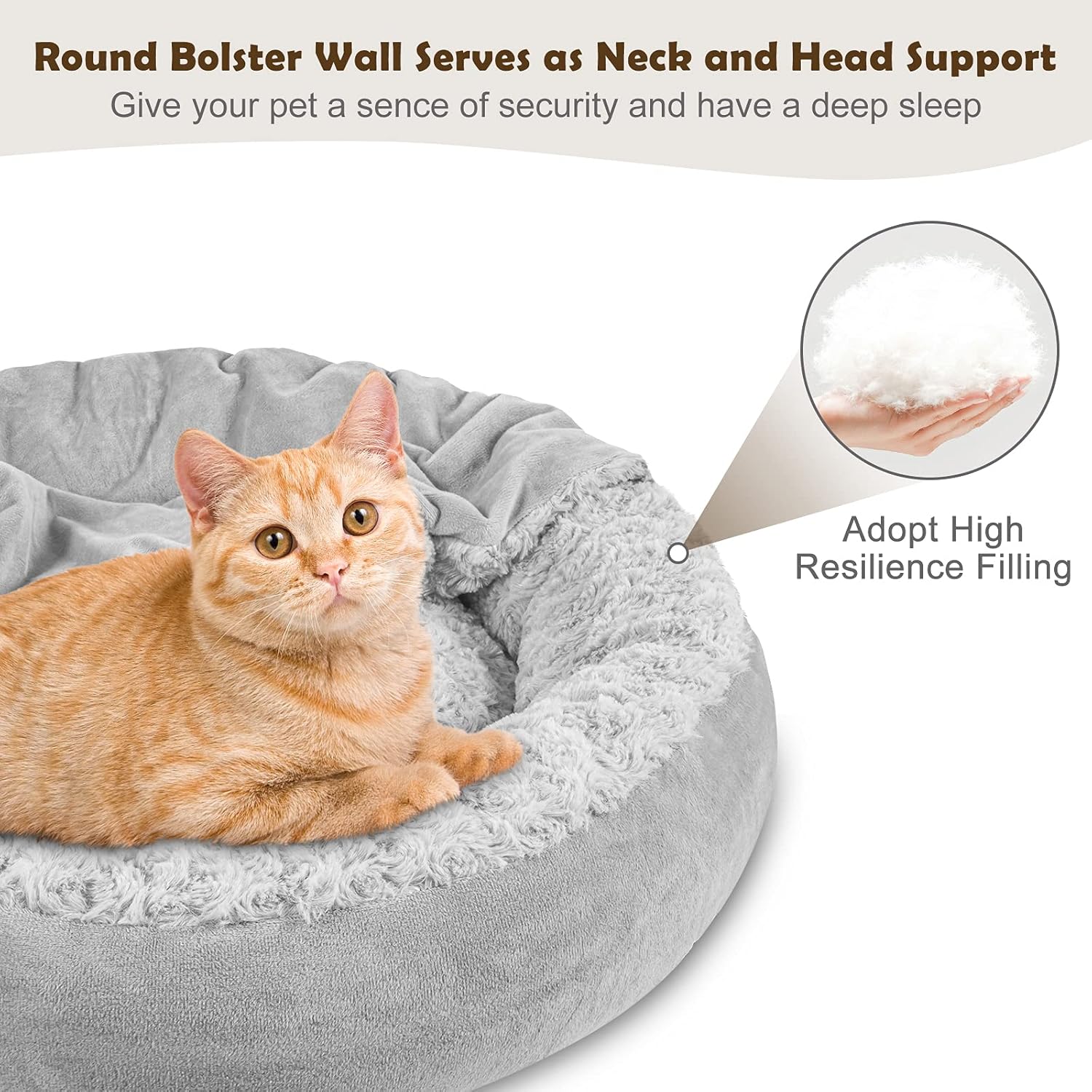 soft plush faux fur pet bed